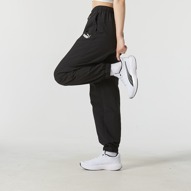 彪马(PUMA)女裤新款户外时尚跑步健身舒适透气休闲裤梭织长裤 682272-01 ZP