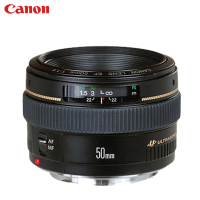 佳能(CANON) EF 50MM F/1.4 USM 标准定焦镜头 单反相机人像定焦镜头 礼包版