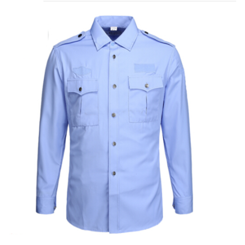 沐茵树辅警外穿长袖衬衫保安工作服长袖衬衫mytree104