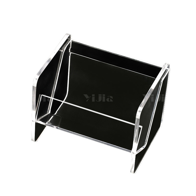 翌嘉YJ4123046 亚克力名片盒塑料收纳盒 102*80*80高清大图