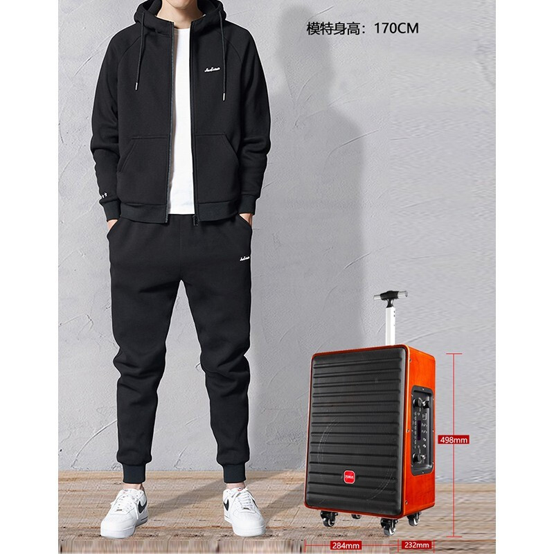 万利达(malata)M+9055三分频音箱户外演出广场舞大功率网红直播k歌8英寸音响带声卡一体机蓝牙小飞天