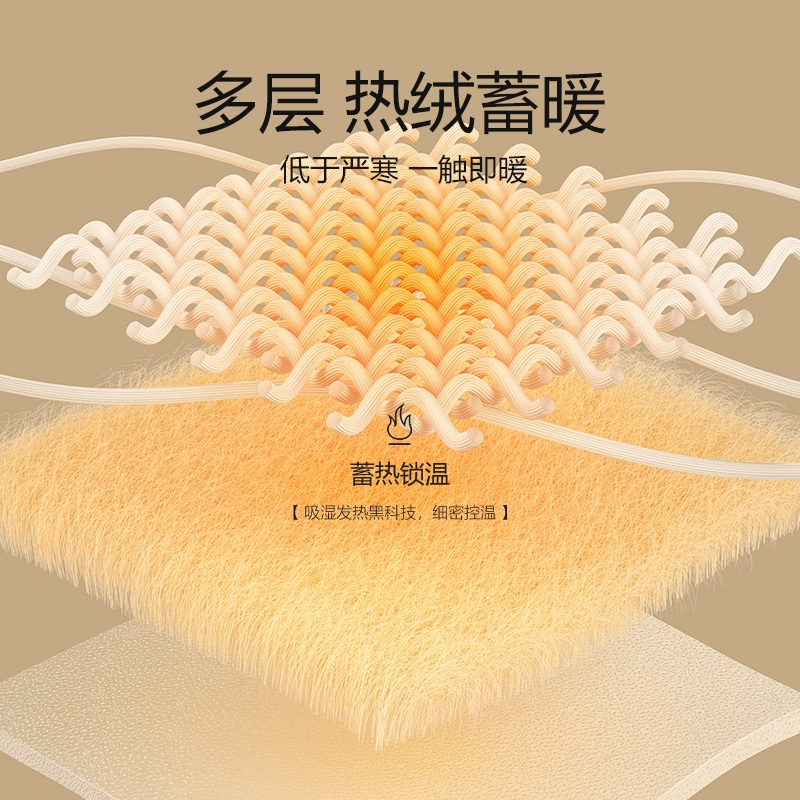 花花公子德绒保暖内衣男士加绒加厚打底冬季发热防寒秋衣秋裤套装高清大图