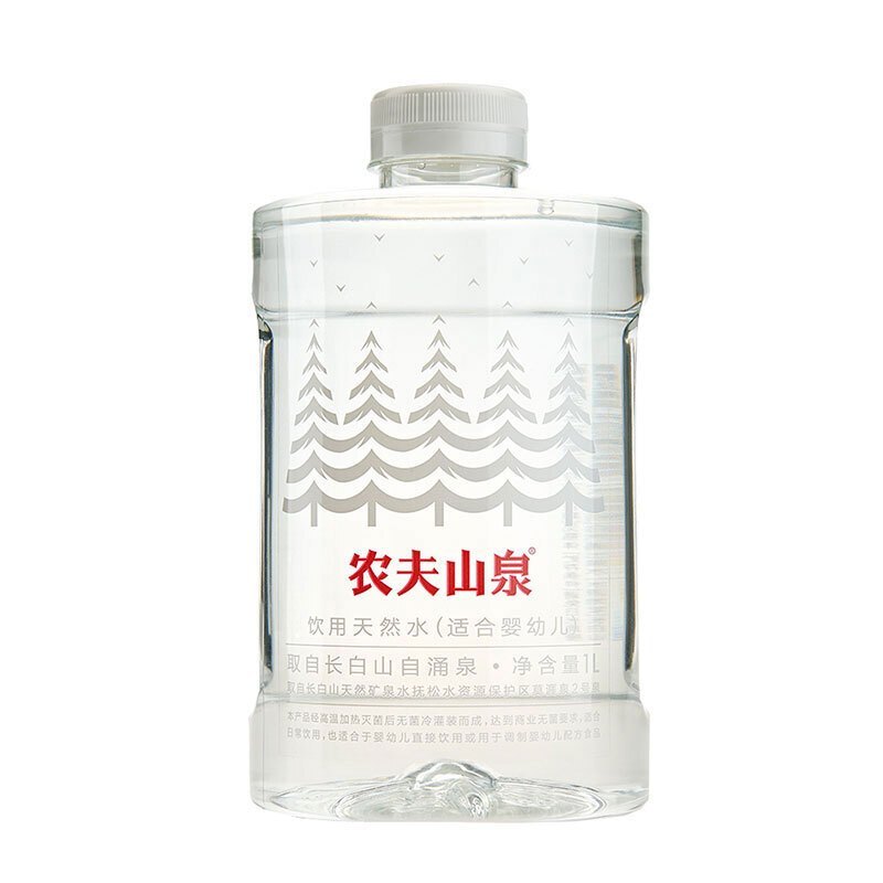 农夫山泉 婴幼儿水 1L*6瓶/12瓶整箱装 饮用天然水 儿童饮用矿泉水 冲泡奶粉水 母婴水