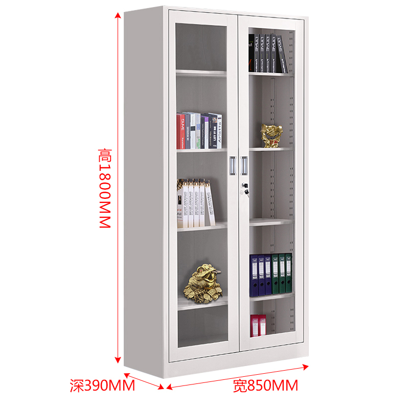 东升顺钢制办公文件柜铁皮柜矮柜资料密码带锁凭证档案员工储物柜高清大图