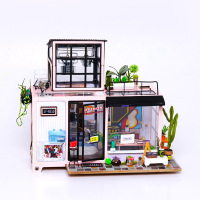 若态若来艺术屋拼装模型diy手工制作创意拼插拼图双层别墅儿童节生日礼物成人 DG13凯文工作室