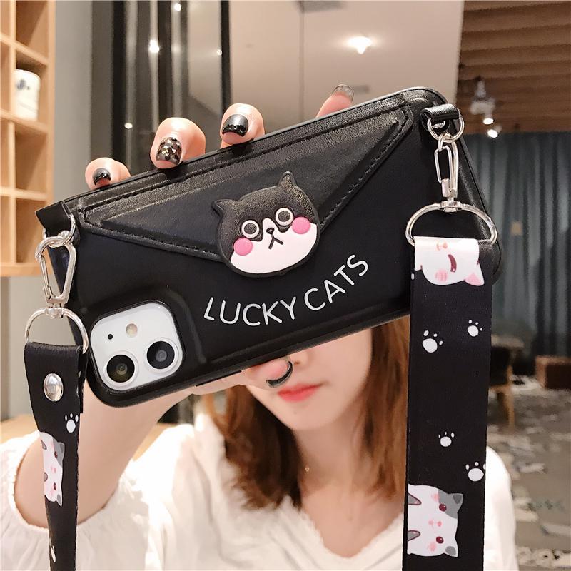 火豹(huobao)手机支架华为p30手机壳可爱卡通少女心网红零钱卡包可以