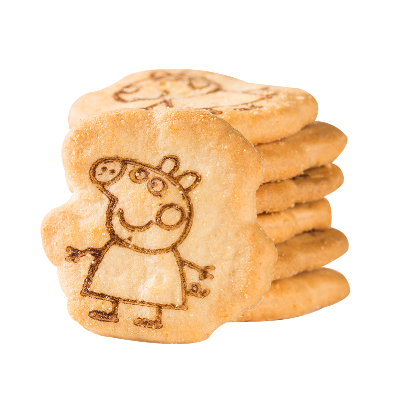 小猪佩奇PeppaPig造型饼干番茄味18克宝宝儿童零食