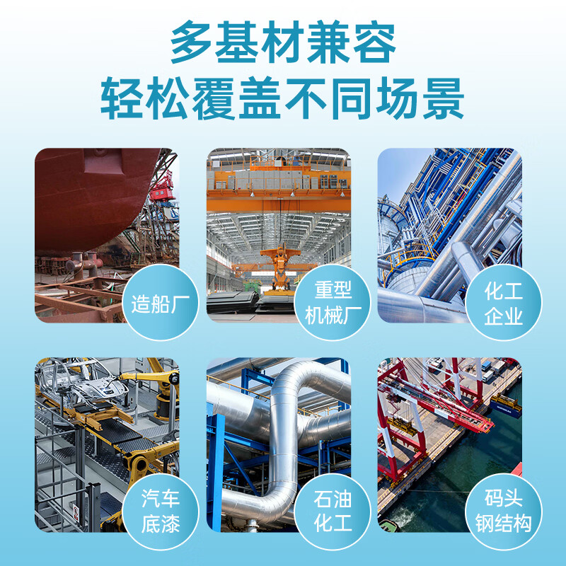 阿莫西 环氧底漆 防锈防腐底漆镀锌不锈钢 可泡水耐酸碱耐磨 22KG 灰色高清大图