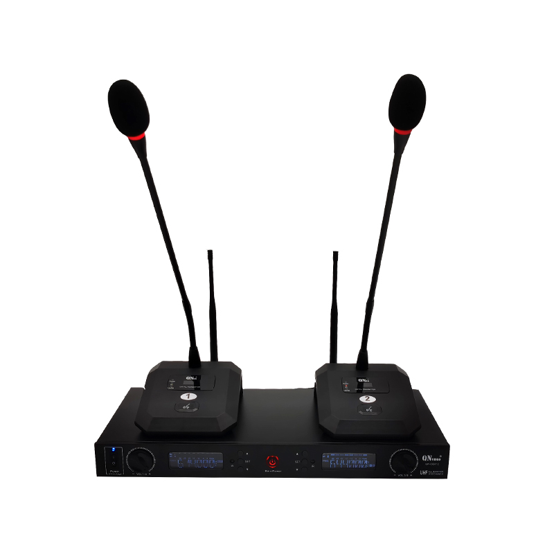 启诺 QN-CG112一拖二无线音像联动话筒(套)高清大图