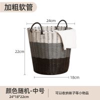 脏衣篮脏衣篓脏衣服收纳筐家用收纳篮装放衣服的衣物收纳筐洗衣篮 [中号/高22cm]随机颜色