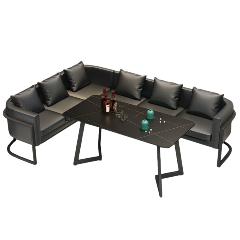 豫龙都休闲沙发L型套高清大图