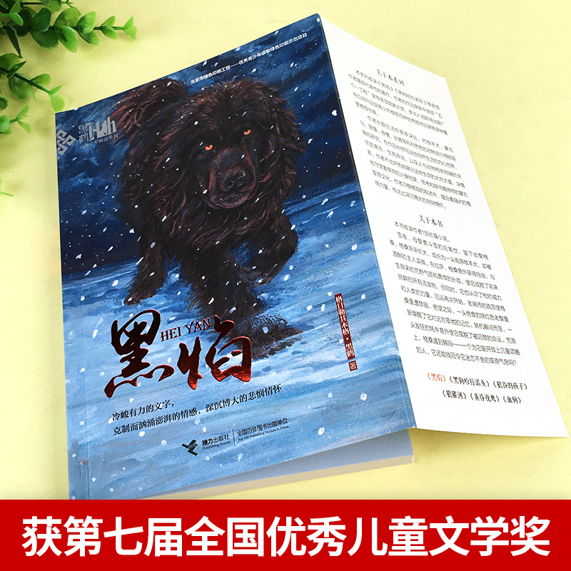 [经典两册]我和小狼芬里尔+黑焰 [正版]黑焰 黑鹤动物文学精品系列 小学生三四五六年级课外阅读6-7-9-12岁治愈非高清大图