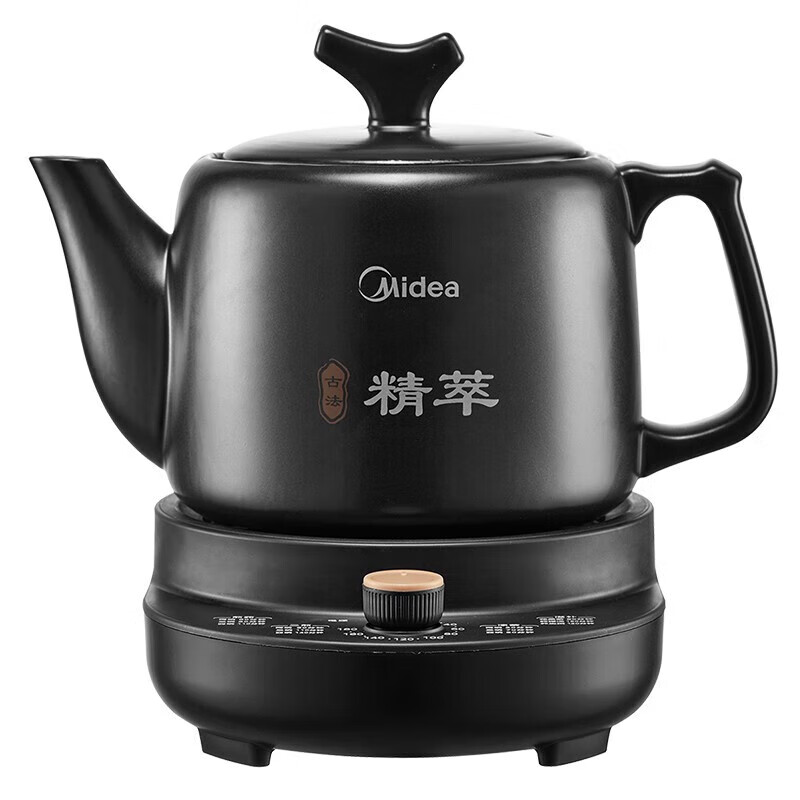 美的(Midea)中药锅煎药壶3L 智能全自动陶电砂锅炖药锅煲 养生熬药 壶旋钮控制 MD-JYE3011