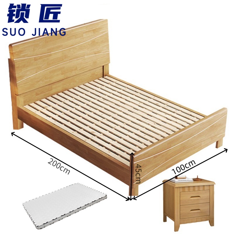 锁匠 公寓床100cm+床垫+床头柜套高清大图