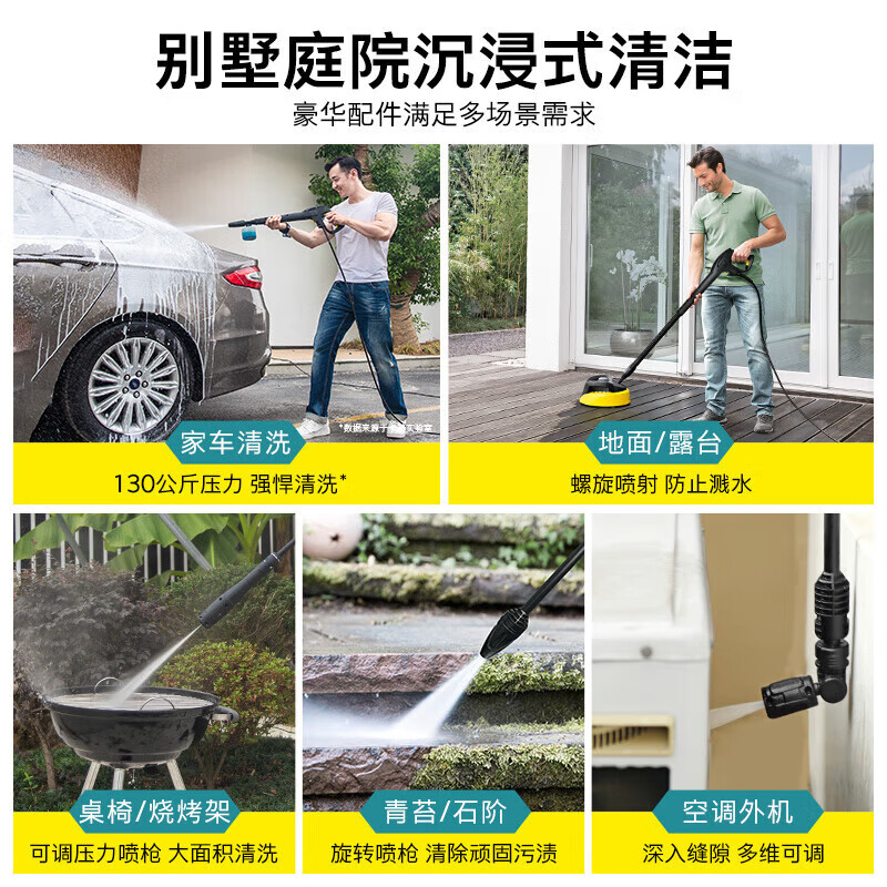 卡赫(KARCHER) 德国卡赫高压洗车机K4S家用洗车高压喷水水枪水冷感应庭院清洗机高清大图