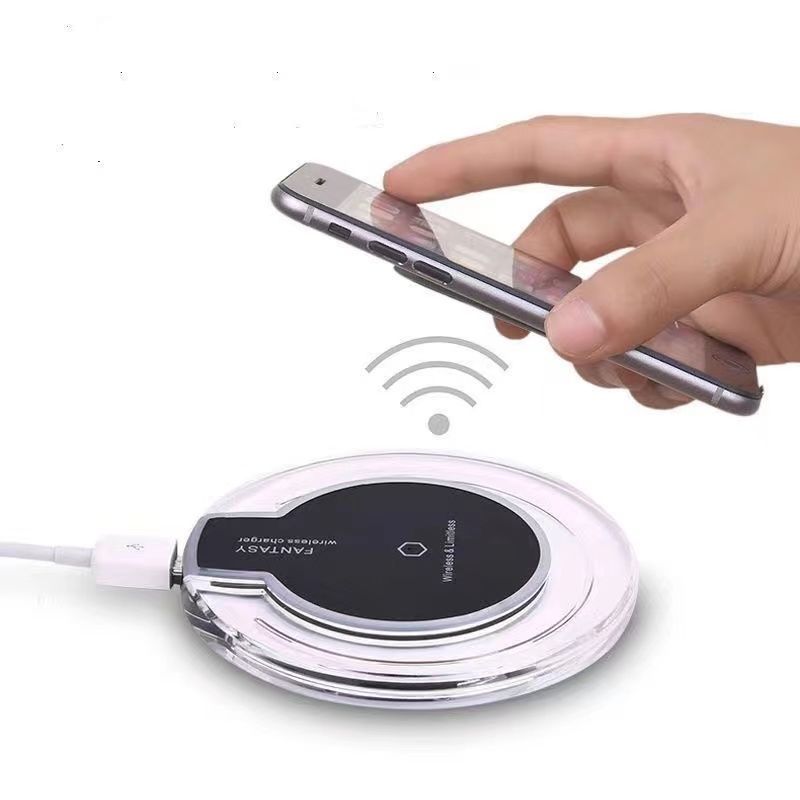 无线充电器支持所有手机苹果安卓通用充电器华为oppo小米vivo黑色水晶