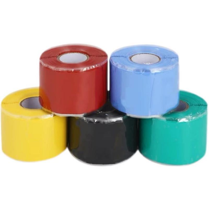 中锦科技 硅橡胶自粘带高压绝缘缠绕带 宽25mm厚0.5mm 长5米 红色 卷高清大图
