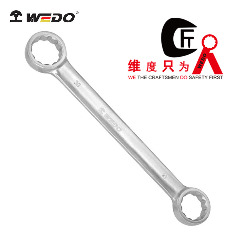 WEDO/维度 钛合金平头双头梅花扳手德国DIN837标准 TT5109-2427 24×27mm 1把