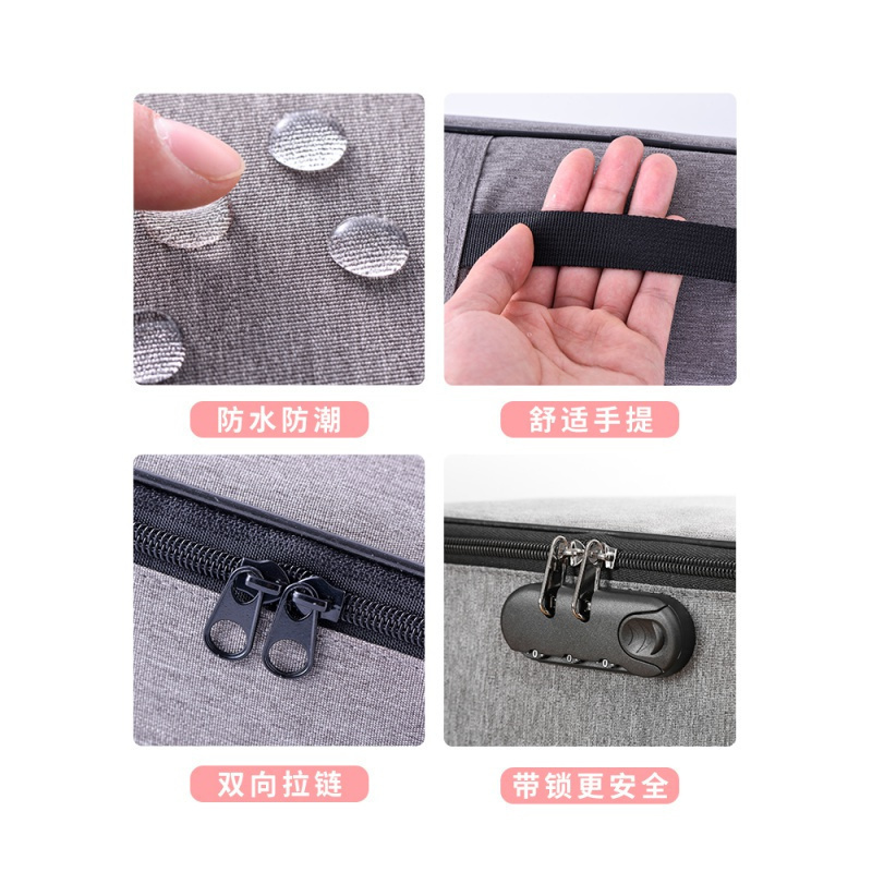 美帮汇家用家庭多层文件大容量家庭收纳包户口簿旅行包高清大图