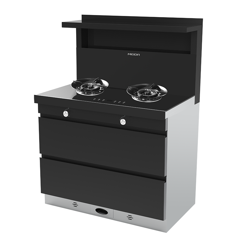 [新品]美大MEIDA二星消毒柜集成灶X70-A 智慧双变频 猛火节能 智能触控 自清洁,钢化玻璃面板 烟灶套装 液化气高清大图