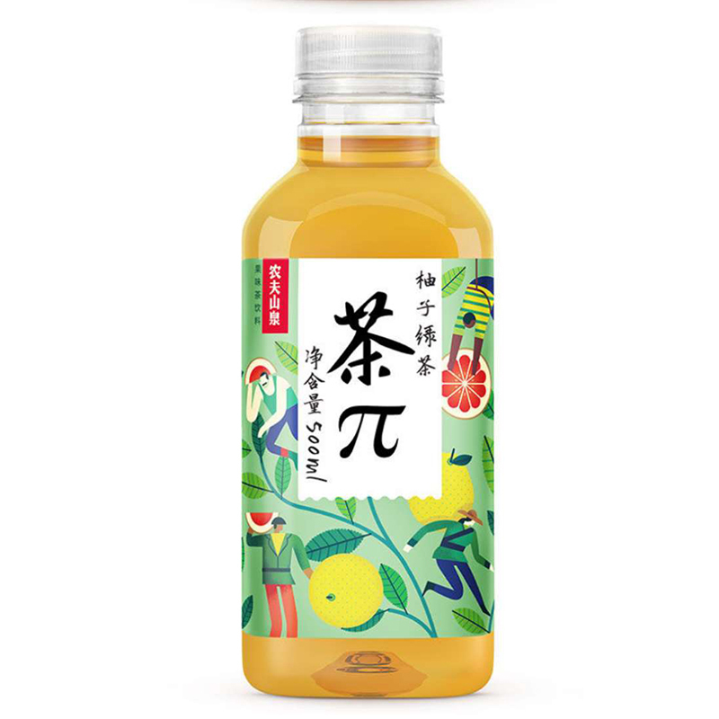 包邮农夫山泉新包装吴亦凡茶兀饮料500ml茶派