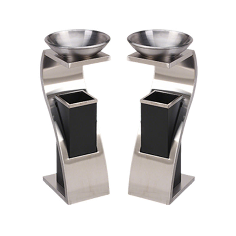 卫未来 酒店垃圾桶 S型砂钢银 个高清大图