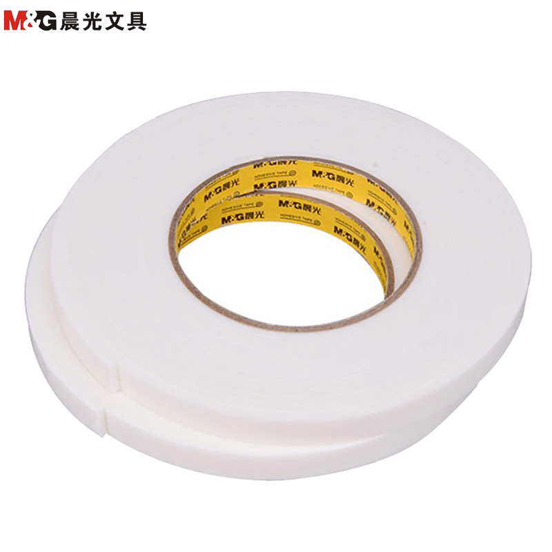 晨光(M&G)97352双面泡棉胶带24卷 12mm*5y 海绵胶带 泡棉胶带胶纸胶布办公用品 黏胶用品高清大图