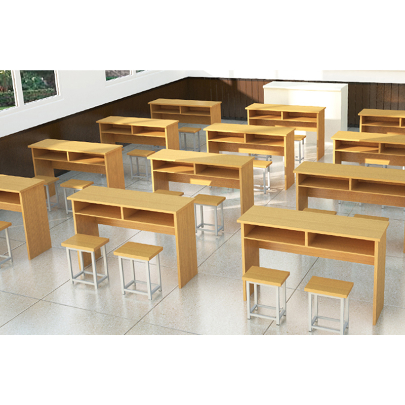 榭邦 xb-1621双人课桌椅 学习桌128课桌椅高清大图