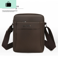 单肩斜挎男包牛津布包新款潮运动户外休闲男士迷你小背包手机包包NEWLAKE 棕色