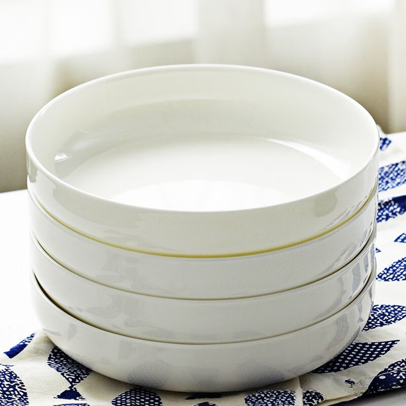铁斯特 骨瓷餐具 深盘窝盘 TST-G084-8寸*4个高清大图