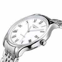 [苏宁自营]浪琴(Longines)瑞士手表 时尚系列L49604116机械钢带男表L4.960.4.11.6