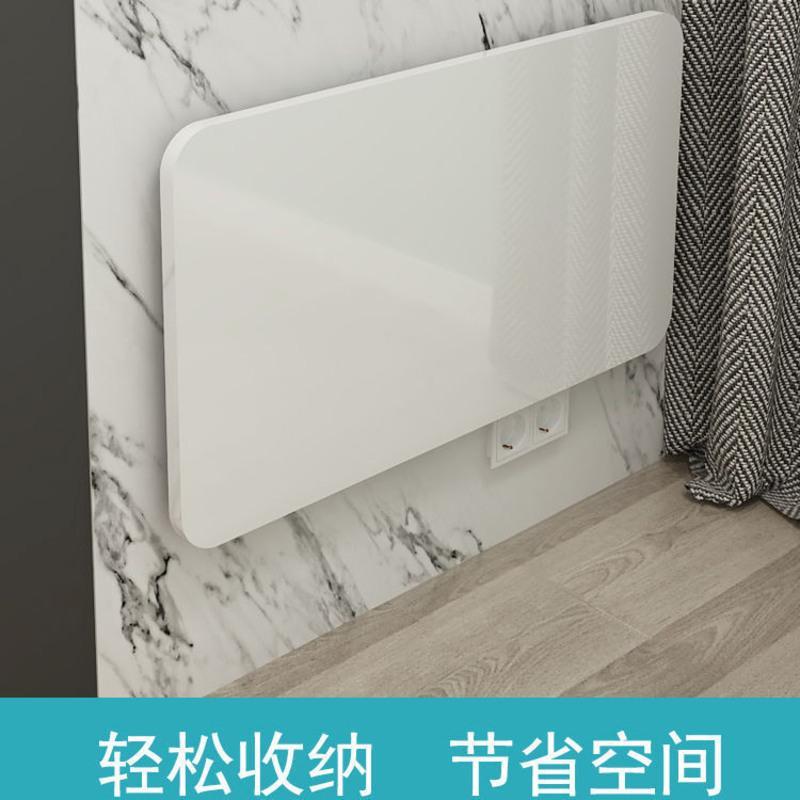 免打孔25*25CM黑色 可折叠置物架免打孔厨房墙上置物板壁挂桌一字隔板电脑折叠书桌子