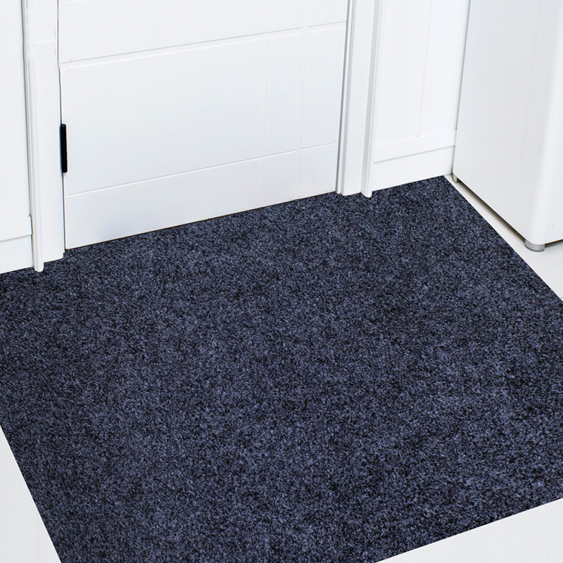 家柏饰(CORATED)进地垫入户蹭土垫家用口防滑吸水加厚长条脚垫裁剪定制地毯 深灰色 100x100cm加厚加密