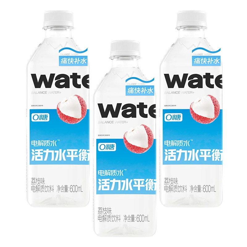 果汁熟了 电解质水荔枝 600ml18瓶 箱高清大图