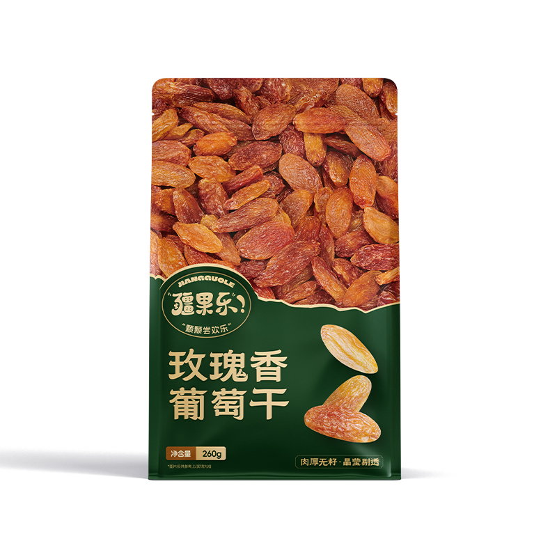 疆果乐玫瑰香葡萄干260g高清大图