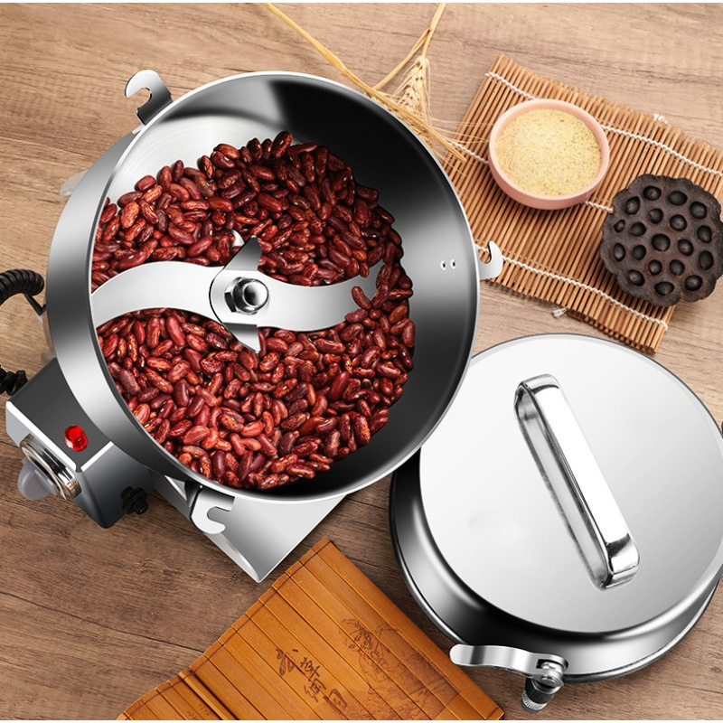 中药材打粉机妖怪超细研磨家用小型粉碎机商用五谷干磨打碎磨粉机马氏