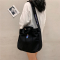 包包女包新款2021大百搭大学生上课斜挎包容量帆布包女单肩包男夏 白色