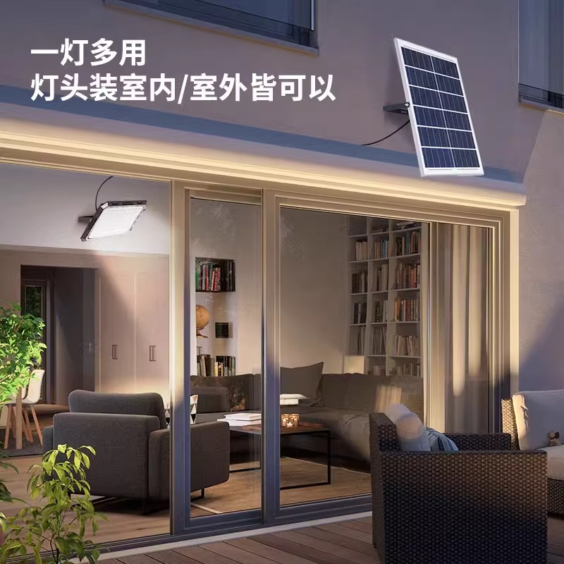 雷士照明太阳能户外灯新款路灯新农村家用庭院灯超亮大功率灯高清大图