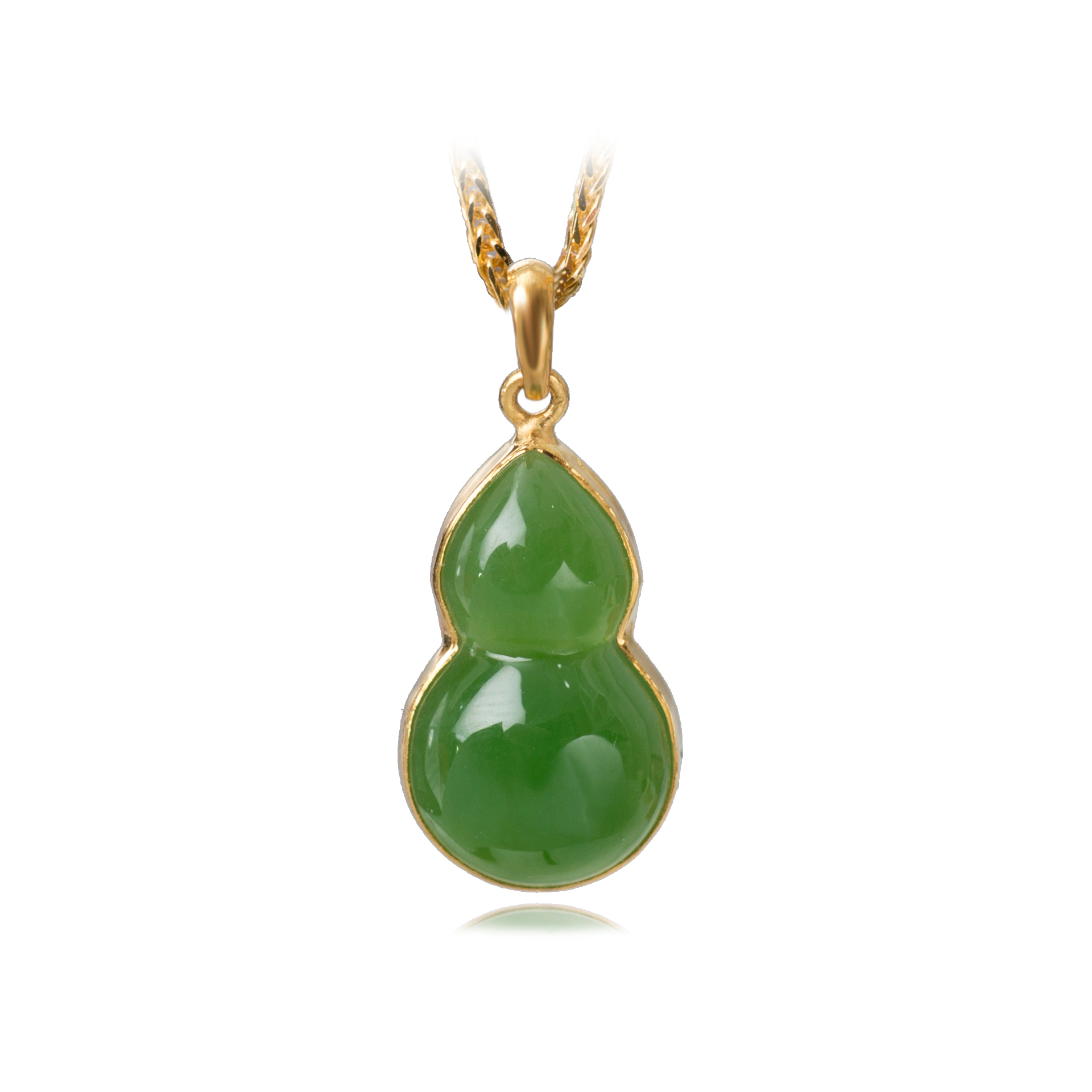 古名足金碧玉葫芦吊坠 参数