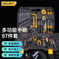 得力（deli）家用多功能五金工具箱套装汽车维修综合工具组套手动79件 DL1079