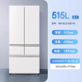 松下(Panasonic)NR-E531BX-W超薄全嵌515升 自动制冰 银离子除菌 双循环 多门法式展示柜