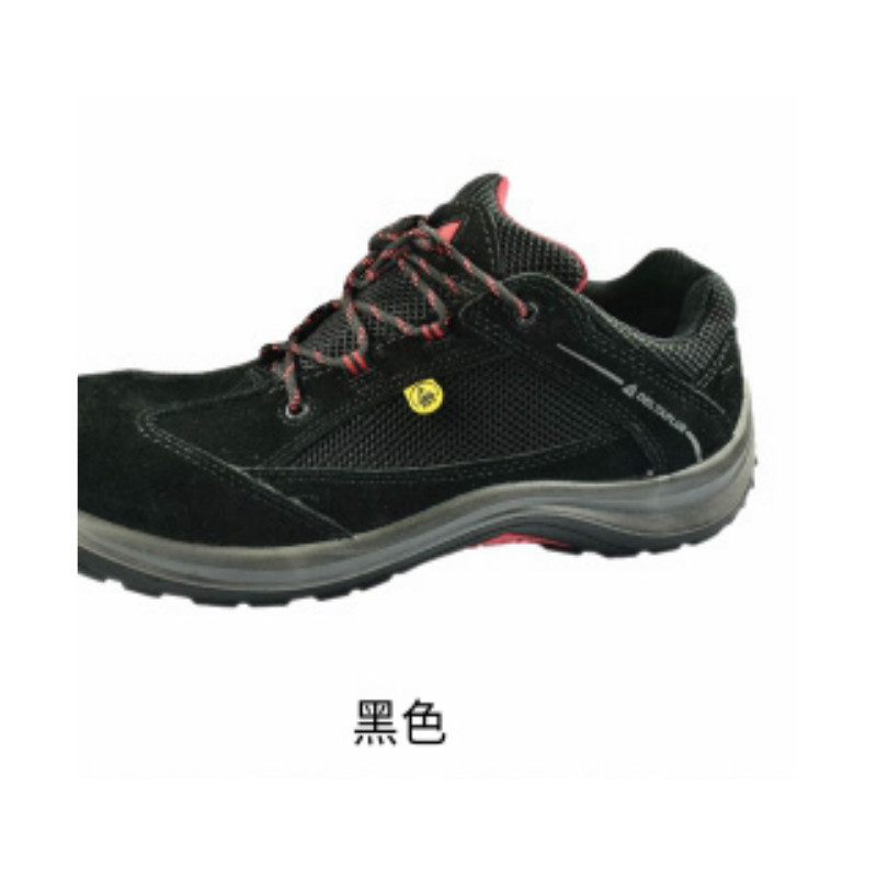 代尔塔 Delta Plus 301212-39 VIAGI ESD S1P黑色/红色轻便透气安全鞋-39