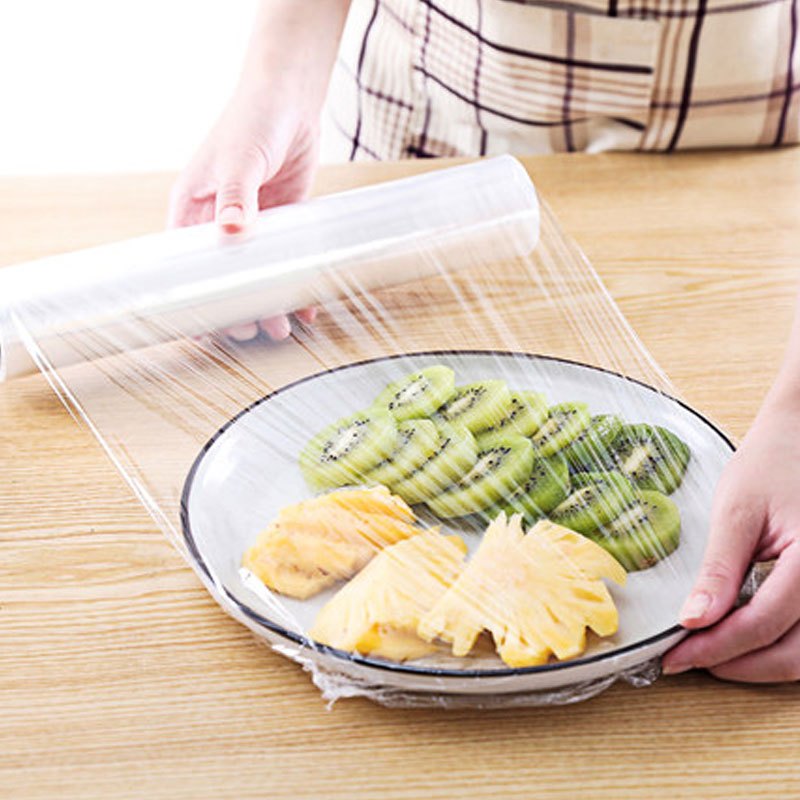 [(20cm*100m)*2卷]保鲜膜pe冰箱食品保鲜膜厨房家用简约生活日用一次性用品