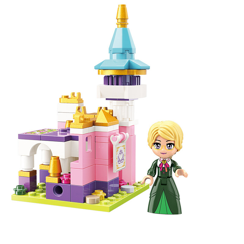 启蒙积木 莉娅 女孩拼装兼容 乐高玩具6-8-10-14岁生日 花海城堡(4合1