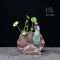 陶瓷水培植物水养植物紫砂花盆绿萝花瓶容器养花无孔花器器皿摆件花盆花器