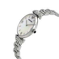 阿玛尼(EMPORIO ARMANI)贝母表盘女士手表 欧美品牌时尚石英表女 AR1682