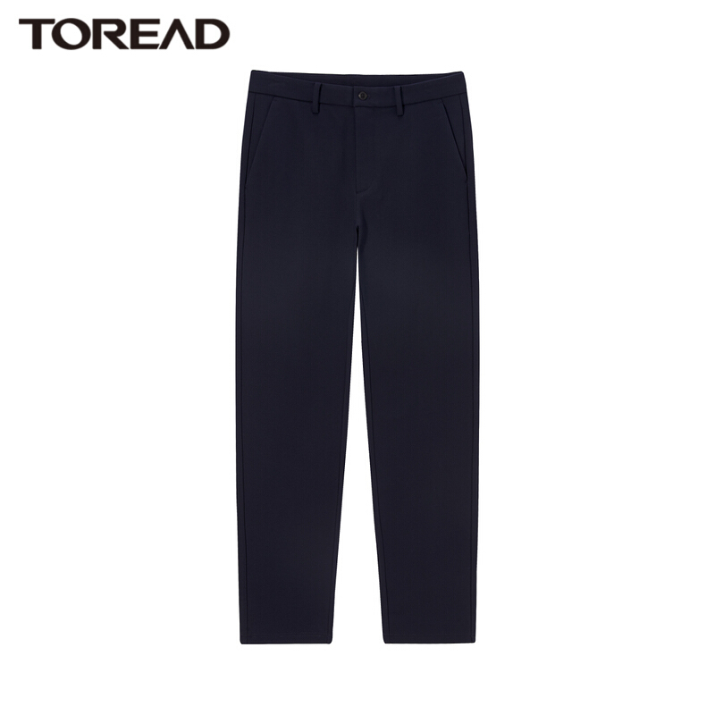 探路者冬季旅行裤男户外加厚保暖休闲裤2021秋冬新款户外休闲舒适男式商务裤