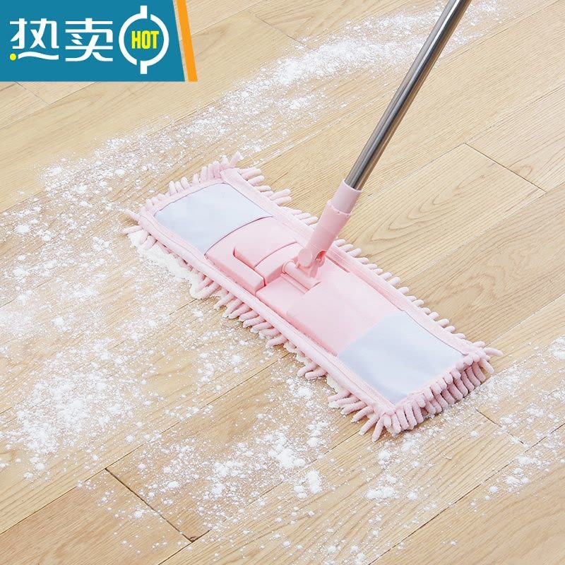敬平雪尼尔平板拖把家用懒人吸水拖布擦玻璃墩布拖地板器大号地板拖图片