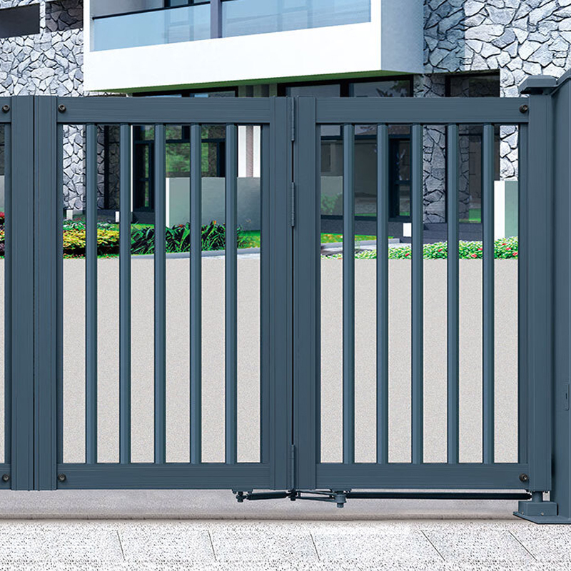 toptzy电动折叠门铝合金无轨悬浮双开欧式铝艺大门