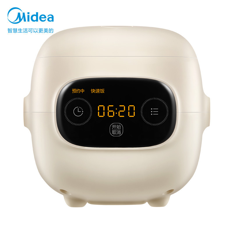 美的(Midea)电饭煲MB-FB12X1-306E家用1.2升迷你2-3人电饭锅煮饭锅焖香米饭蒸煮聚能黑晶不粘内胆高清大图